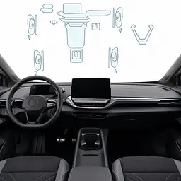 Набір Плівок захисних для салону Volkswagen ID.4 2020- TPH (Кансолі Дисплея Ручок)