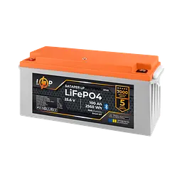 Акумулятор LP LiFePO4 25,6V - 100 Ah (2560Wh) (BMS 80A/50А) пластик Smart BT - мініатюра 2