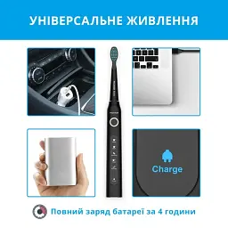 Електрична зубна щітка Pecham Travel PC-080 Black - мініатюра 6
