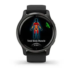 Смарт-годинник Garmin Venu 2 Slate Stainless Steel Bezel with Black Case and Silicone Band (010-02430-11/01) - мініатюра 6