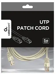 Патч корд PP12-2M, UTP, категорія. 5E, литий, 50u" штекер із клямкою, 2 м, сірий - мініатюра 3