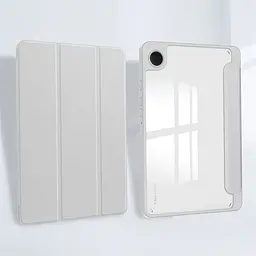 Чохол TPUCristal SlimTPU Spen holder для Samsung Galaxy Tab A11 8.7 X130 X135 Сірий - мініатюра 2
