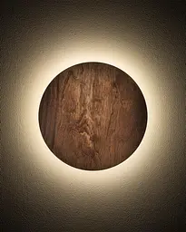 Бра, настінний світильник Nowodvorski 11288 Ring Timber S LED 1x7W 3000K 60Lm IP20 коричневий - мініатюра 2