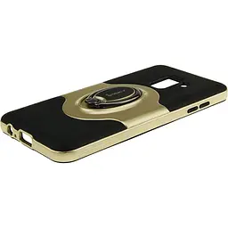 Чохол-накладка iPaky 360° Free Rotation Ring Holder case Samsung Galaxy A8 Plus A730F Gold - мініатюра 4