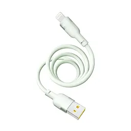Кабель для заряджання та обміну даними USB Yoki YK-SI50 SILICONE Series USB/Lightning 12W 2.4A/5V 1.2 м Зелений - мініатюра 8