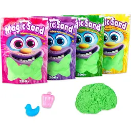 Кінетичний пісок Strateg Magic sand зелений 200 г (39401-2) - мініатюра 2