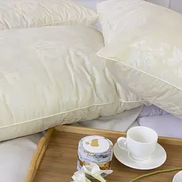 Подушка пухова MirSon Extra №107 середня 45х45 см шампань (2200003279511) - мініатюра 10