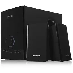 Microlab Акустична система M-500U 2.1, 40W, mini-jack/USB/SD, пк, чорний
