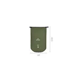 Матрац туристичний надувний одномісний Naturehike CNK2550WS019, 200х60х6.5 см, зелений, для кемпінгу із мішком для надування - мініатюра 11