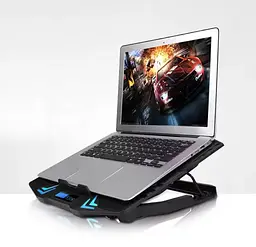 Охолоджувальна підставка для ноутбука 15.6 дюймів Ice Coorel K-5 Led Blue 5xfans - мініатюра 9