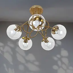Люстра кульки модерн Levistella 7529910-5 BRZ+CL