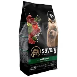 Сухий корм Savory для собак гурманів малих порід, зі свіжим ягням, 3 кг
