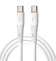 Кабель WUW-X225 Type-C to Type-C PD 65W білий