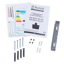Витяжка декоративна похила PERFELLI DNS 6252 D 700 BL LED - мініатюра 13