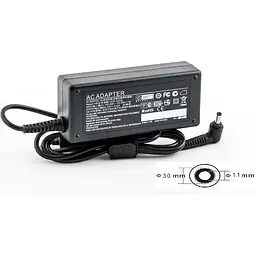 Блок живлення до ноутбука PowerPlant ACER 220V, 65W 19V 3.42A (3.0x1.1mm) (AC65F3011) - мініатюра 2