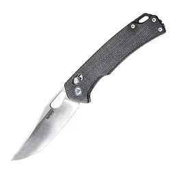 Нож складной туристический SRM Retriever 9203-MB (9 см) 10Cr / Micarta черный