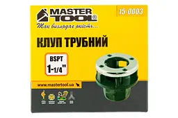 Клуп плашка трубна без рукоятки ручна кругла Mastertool 1-1/4" 15-0003 - мініатюра 2