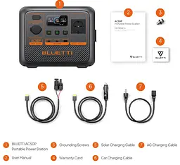 Портативна зарядна станція Bluetti AC-50-P 700W 504Wh BMS LiFePO4 - мініатюра 10