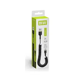 Дата кабель USB 2.0 AM to Micro 5P 1.0m spiral black ColorWay (CW-CBUM051-BK) - мініатюра 4