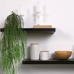 Ємність для зберігання МВМ My Home, 450 мл, біла (KP-18 S WHITE/WOOD) - мініатюра 8