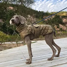 Світловідбивна куртка для собак на флісовій підкладці V.PET.B.R D64 olive green XL
