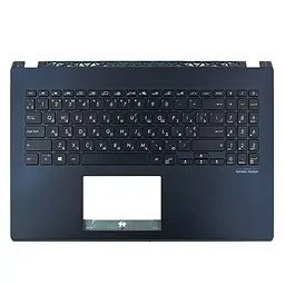 Корпус верхня кришка для Asus A571GT F571GT R571GT X571GT, UA/UA, (Синій, топкейс з клавіатурою з підсвічуванням, 90NB0NL1-R31UA0, C Cover, Оригінал)