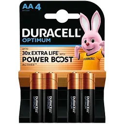 Батарейка Duracell Optimum AA лужні 4 шт. в упаковці (5015595)
