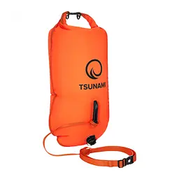 Буй для плавання TSUNAMI надувний 2 в 1 Orange (P-5907739312716) - мініатюра 3