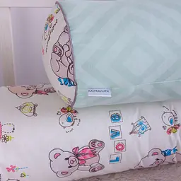 Валики-бортики MirSon Kids Time 18-0005 Kind Bear захисні білі 2 шт. - мініатюра 5