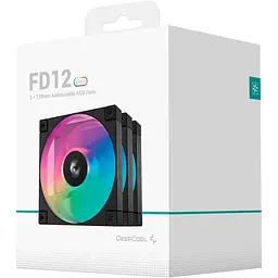 Комплект вентиляторів Deepcool FD12 ARGB 3 in 1 Black (R-FD12-BKAPN3-G) - мініатюра 6