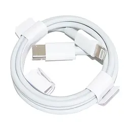 Кабель USB Type-C Lightning 1 м Білий, шнур для заряджання iPhone, провід Type C Lightning