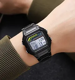Годинник чоловічий наручний металевий Skmei 2307 (Чорний) - мініатюра 5