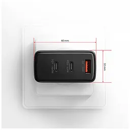 Зарядний пристрій AXAGON 1xUSB + 2xUSB-C 100W QC4+ PD3.0 PPS black (ACU-DPQ100) - мініатюра 2