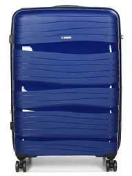 Валіза велика L поліпропілен Worldline Airtex 283 74,5×49×32см 120л Темно-синій - мініатюра 3