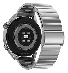 Смарт-годинник Smart Watch DT3 Mate Silver 2 ремінця силіконовий та металевий - мініатюра 4