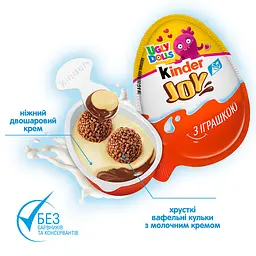 Яйце шоколадне Kinder Joy Ugly Dolls для дівчаток, 20 г (594171) - мініатюра 4