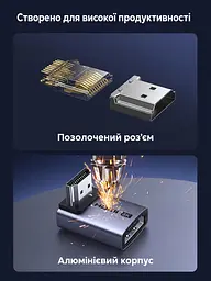 HDMI-перехідники UGREEN HD189 2.1 кутові 90°/270° 8K 60 Гц 2 шт. сірі (85632) - мініатюра 9