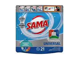Капсули для прання SAMA 21шт Universal (дой-пак)
