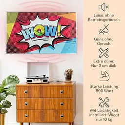 Інфрачервоний обігрівач Klarstein Wonderwall Air Pop Art 60 (10034236) - мініатюра 7