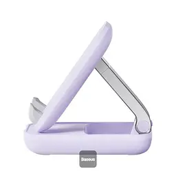 Підставка для гаджетів Baseus Seashell Series Folding Phone Stand (with Xiaomirror) B10551501511-00 Purple - мініатюра 3