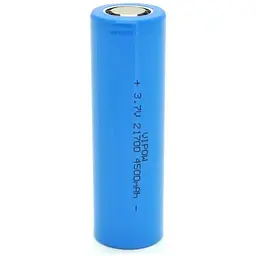 Акумулятор 21700 4500mAh, 3.7V, Blue, FlatTop Vipow (ICR21700-4500mAhFT / 31079)
