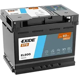 Автомобільний акумулятор Exide Start-Stop EFB 6СТ-60Ah АзЕ 640A EN EL600 (3661024035682)