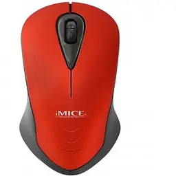 Миша комп'ютерна iMICE E-2370 бездротова USB Роздільна здатність 1600 DPI мишка Червона - мініатюра 2