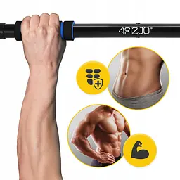 Турнік розсувний 4FIZJO Basic 61.5-100 см Black/Blue (P-5905973402705) - мініатюра 9