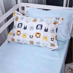 Комплект постільної білизни MisSon Poplin Line Kids 09 Sleeping Animals 160 x 220 см блакитний (2200009720499) - мініатюра 7