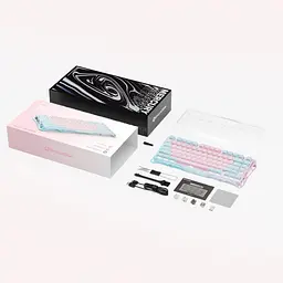 Клавіатура GravaStar Mercury K1 Lite 80keys BSUN Grey BT/WL/USB Lumen Rose (GSK1LITE_PM_PNK) - мініатюра 13
