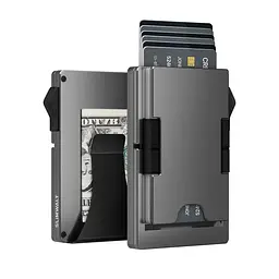 Компактний гаманець-картхолдер 26X-56 з RFID-захистом чорний - мініатюра 3