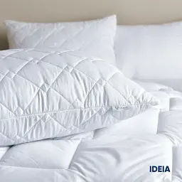Подушка антиалергенна Ideia H&S Standart Plus 60х60 см + блискавка 25 см біла (8000031091) - мініатюра 7