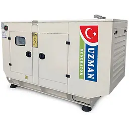 Генератор дизельний Uzman Ricardo 55 KVA/44KW, трифазний 230/400V, 50Hz, об'єм 100л, 2200x1000x1500 мм (AVR+ATS(АВР) в комплекте) Remote Control GSM