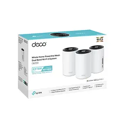 TP-Link Система WiFi-Mesh Deco PX10 AX1500, 3xGE LAN/WAN, 3 моди, Powerline AV1000 - мініатюра 10